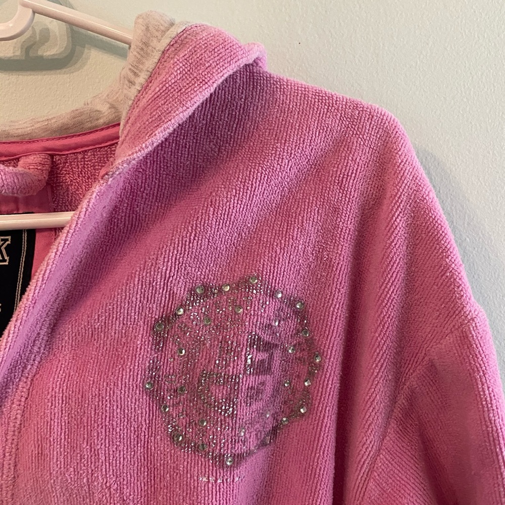 Pink Terry Cloth Robe - Picture 3 of 4